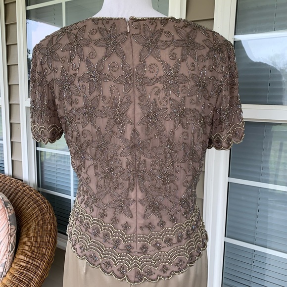 Papell Boutique Evening 2 Piece Dress Size M L - Picture 3 of 8